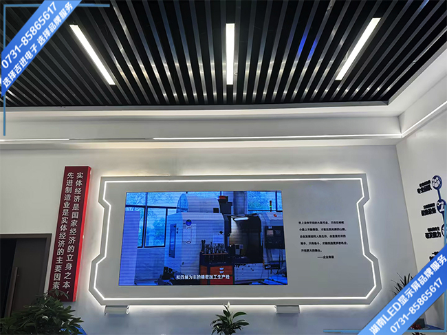 湘潭湘潭县某电子厂车间接待中心LED显示屏