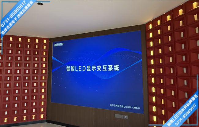 长沙浏阳某村商务会所会议室LED显示屏