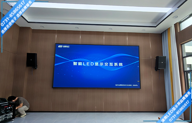 邵阳隆回县某企业智能会议室LED显示屏.jpg