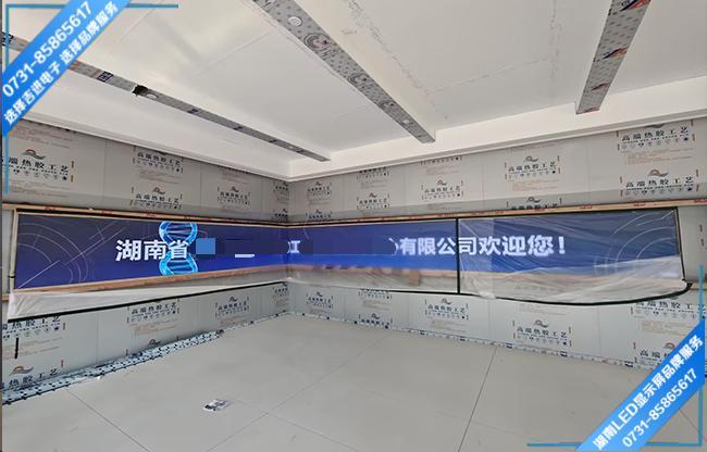 湘潭岳塘区板塘街道高新技术产业开发区某公司接待大厅LED显示屏.jpg